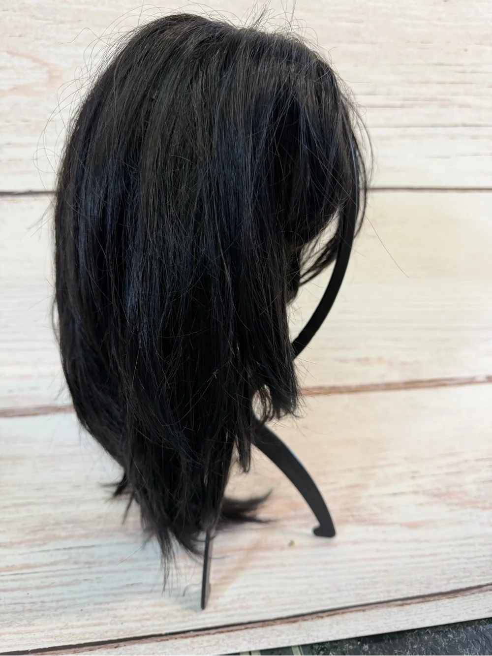 Black Costume Wig - Natural-Look